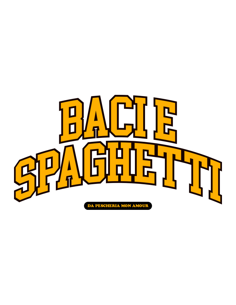 T-shirt "Baci e spaghetti" view 3